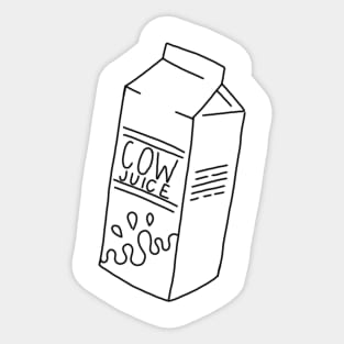 cow juice Sticker